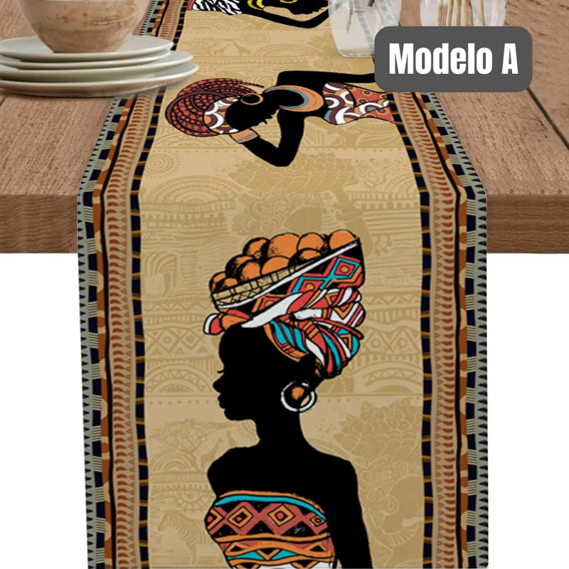 CAMINHO DE MESA AFRICANA (Modelo Exclusivo)