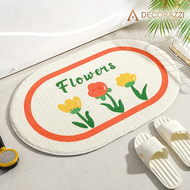 TAPETE ABSORVENTE FLORAL